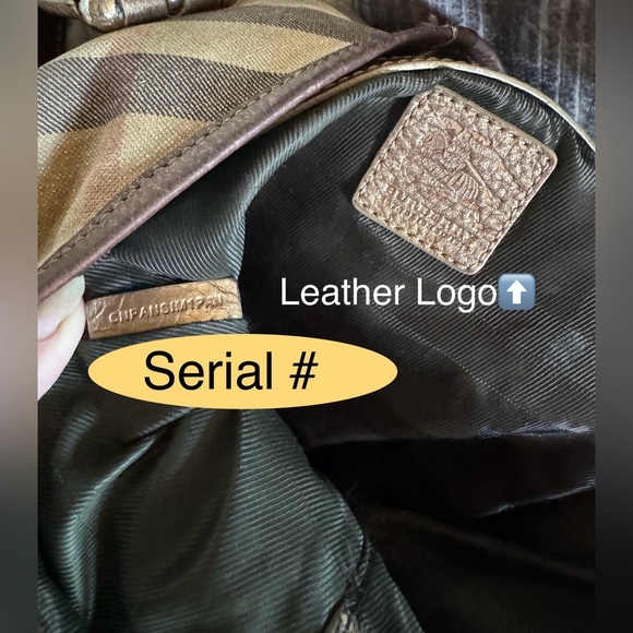 BURBERRY LUREX Leather/Canvas NOVA CHECK SATCHEL/Shoulder BAG! Good Condition🔥 - Picture 4 of 16